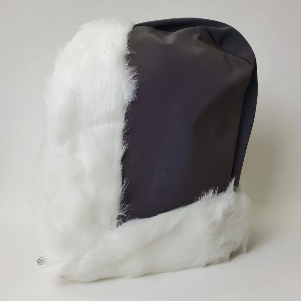 LED Fur Hood Hat Flash Reactive Fabric 20+ Color Changing Modes w/ Remote NWT‎
